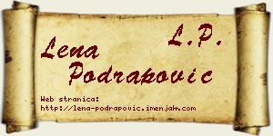 Lena Podrapović vizit kartica